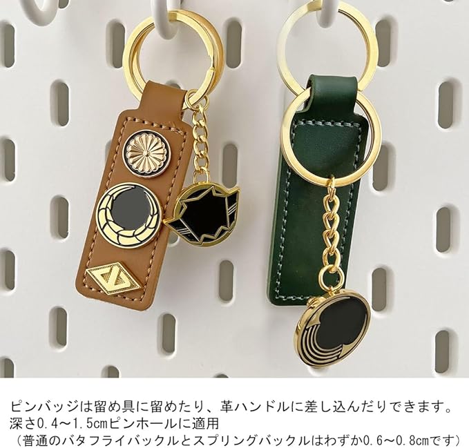 Amazon.co.jp: YUYAKESHI バッジ パーツ バッジ用 ピンバッジ 針径1mm